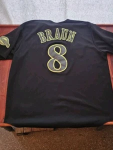 Ryan Braun Milwaukee Brewers Majestic MLB Baseball home jersey stitched 2XL 54 - Picture 1 of 6