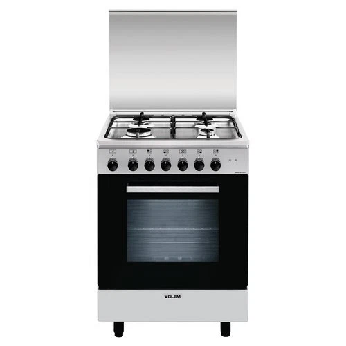 Glem Gas Cucina gas 4 zone Forno elettrico ALPHA A654MI6 Inox Classe A - Immagine 1 di 1