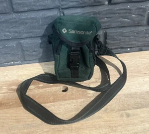 Samsonite 5-1/x4"x2-1/2" Green Camera Case Bag w/ Strap - Travel Gear - Picture 1 of 6