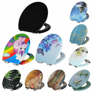 WC Sitz Klodeckel Toilettendeckel Toilettenbrille Sitzring Toilettensitz e865 - Bild 1 von 25