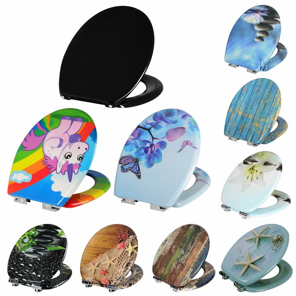 WC Sitz Klodeckel Toilettendeckel Toilettenbrille Sitzring Toilettensitz e865 - Bild 1 von 1