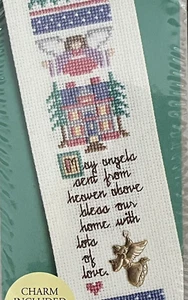 Bookmark Cross Stitch Kit Crafts Bless Our Home Angels NEW Sealed - Picture 1 of 3