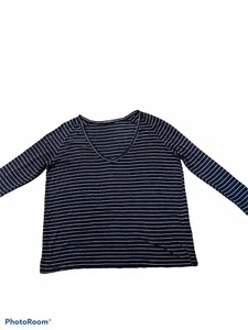 Brandy Melville dunkelblau-weiß gestreifter Pullover Damen Größe XXL - Bild 1 von 2