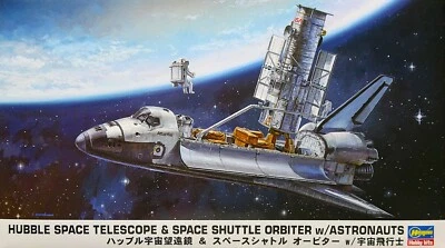 Hubble Space Telescope & Space Shuttle Orbiter w/Astronaut Model Kit 1/200 scale - Image 1 of 4