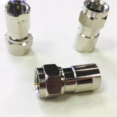 FME male to F male plug Straight  Connector Adapter 50ohm Adaptor bydpete - Image 1 of 3