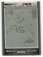2007 Bowman Chrome Printing Plate Black 125 DeShaun Foster 1/1