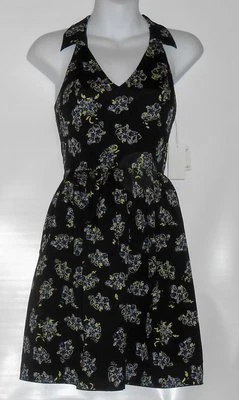 Mac+Jac Ladies Racerback Floral Dress Black Combo Size Large (L) NWT - Image 1 of 2