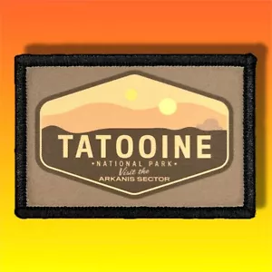 Star Wars Tatooine National Park Morale Patch / Military Badge ARMY Tactical 576 - Picture 1 of 8