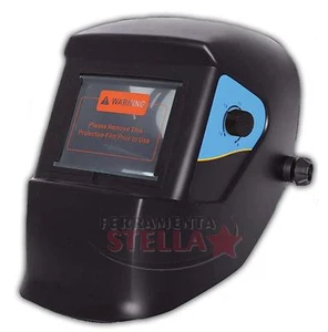 ELMETTO MASCHERA SALDATURA SALDATORE A CELLE LCD AUTO OSCURANTE TIPO STANLEY - Foto 1 di 1