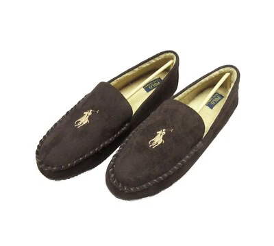 Zapatillas Polo Ralph Lauren Para Hombre Marrón Imitación Gamuza Logo Poni Foto 1 de 2