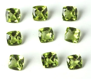 AAA Natural Peridot Cushion Cut Faceted Loose Gemstone For Making All Jewelry - Picture 1 of 24
