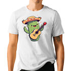 T-shirt Caktus Guitar Fiesta śmieszny meksykański styl Mariachi