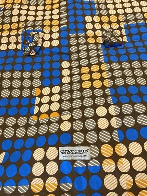 Cubierta de asiento de coche polar Minky marrón naranja blanco azul geométrico con dosel de asiento de coche Foto 1 de 3