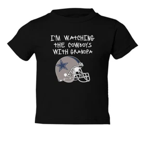 Dallas Cowboys Watching With Grandpa Toddler T-Shirt - Picture 1 of 6