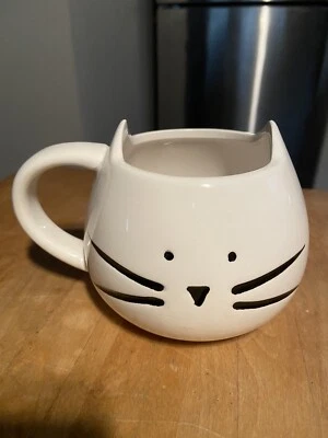 Taza Gato Lindo Animal Creativo Cerámica Taza Porcelana Regalo 400ml Café Té Maceta Foto 1 de 2