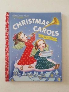 Little Golden Book - Christmas Carols 12 Holiday Songs 2024 HC Red Foil - Picture 1 of 2