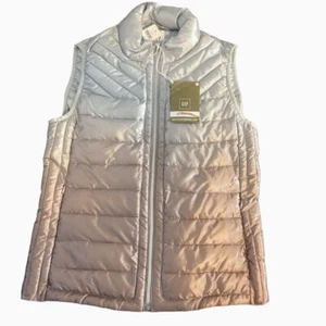 GAP Women’s Small Primaloft Ombré Silver/Mauve Vest - Picture 1 of 6
