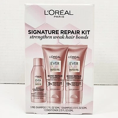 L'Oreal Signature Repair Kit  Bond Repair Pre-Shampoo, Shampoo, & Conditioner  - Image 1 of 4