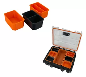 Ridgid 2.0 Pro Gear Small Parts Organizer Box Compatible Small Nesting Bins - Picture 1 of 23