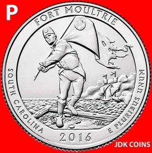 2016-P FORT MOULTRIE SUMTER NATIONAL MONUMENT ONE QUARTER - Picture 1 of 2