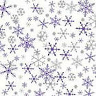 Silver Purple Snowflakes Satin wrap Tissue Wrapping Paper 5 sheets 50x75cm