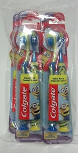 Colgate Extra Soft Toothbrush Minions Twin Pack (LOT OF 4) - Picture 1 of 3
