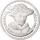 [#186904] France, Médaille, Les Rois de France, Charles VII, History, FDC, Argen