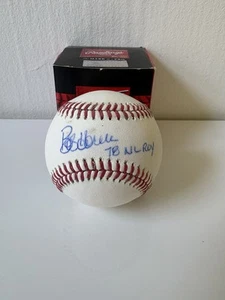 Bob Horner Signed Rawlings MLB Baseball w/78 NL ROY - (SCHWARTZ COA) - Picture 1 of 4