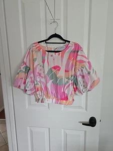 White Sandstorm Size XL Ladies Belle Sleeve Blouse - Picture 1 of 1