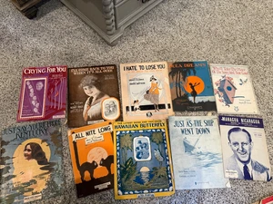 Lot of Assorted Sheet Music Various Songs and Artists. Early to mid 1900s. - Picture 1 of 17