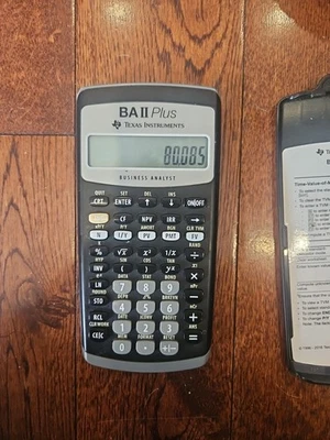 Texas Instruments TI BA II Plus Business Analyst Financial Calculator With Cover - Image 1 of 4