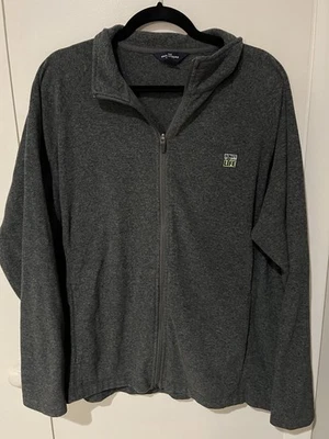 Donate Life 灰色羊毛男式 XL 全拉链运动衫夹克刺绣 — 第 1/4 张图片