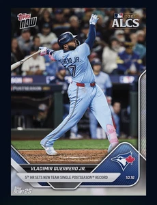 2025 TOPPS NOW- 5th Postseason HR - VLADIMIR GUERRERO JR (Topps Bunt DigitaICard - Picture 1 of 1