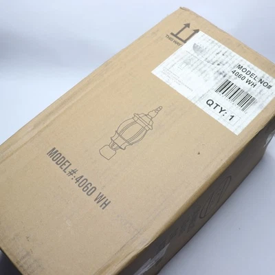 Linterna Trans Globe tradicional de un poste para exteriores TG4060 WH Foto 1 de 4