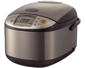 Arrocera y calentador Zojirushi NS-TSC18 Micom 10 tazas - Marrón inoxidable - ¡NUEVA! - Imagen 1 de 11