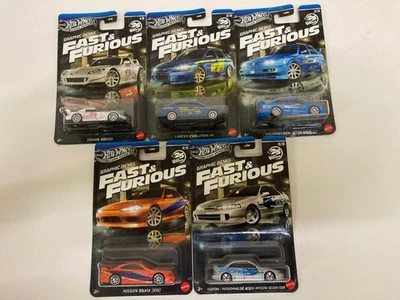 Hot Wheels 2025 - Fast & Furious Silver Series - Graphic Remix - 5 car set - image 1 of 4