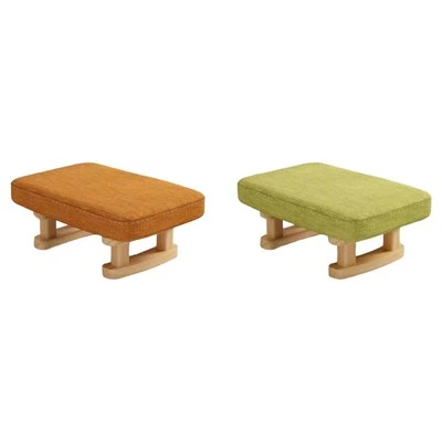 Small Foot Stool Ottoman Unique Small Shoe Changing Bench for Couch Desk Bed - Image 1 of 2