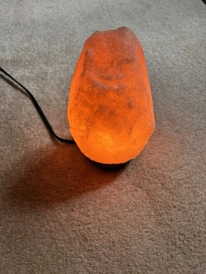 Lámpara de Sal del Himalaya de 10" con Cable Atenuador Luz Nocturna Cristal Natural Roca. Foto 1 de 3