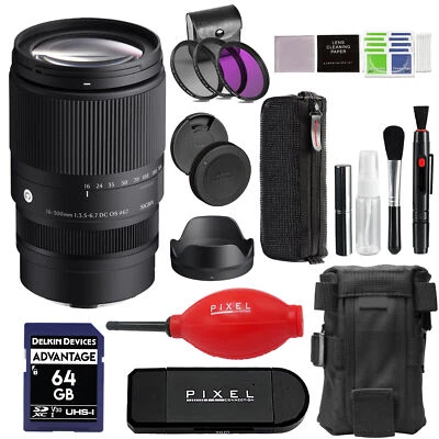 Sigma 16-300mm f/3.5-6.7 DC OS Contemporary Lens for Sony E w/ Accessory Bundle - Image 1 of 4