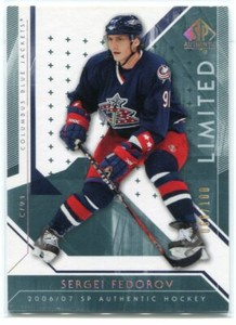 2006-07 SP Authentic Limited 74 Sergei Fedorov 68/100