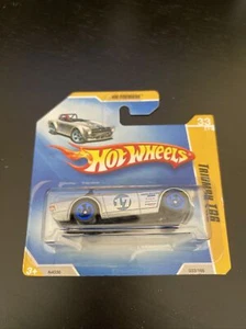 2009 Hot Wheels New Models Triumph TR6 Metalflake Silver 5SP #33 H488 SHORT CARD - Picture 1 of 3