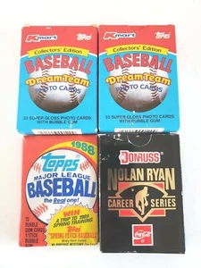 MLB Lot Of 4 Assorted Donruss 1992 Nolan Ryan,2 1989 Kmart Dream Team, topps  - Picture 1 of 10