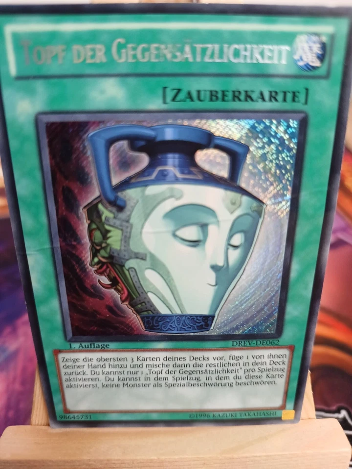 Topf der Gegensätzlichkeit DREV-DE062 Secret Rare 1st DE POOR YUGIOH - Bild 1 von 1