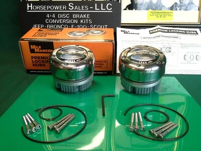  Mile Marker PREMIUM Locking Hubs GM-Chevy-Ford-Jeep-GMC-Dodge-Bronco-F100-F150 - Изображение 1 из 4