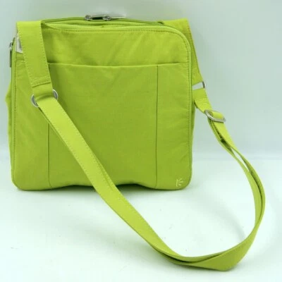Bolsa de mão feminina Ellington lona neon limão ajustável tiracolo bolsa carteiro - Imagem 1 de 4