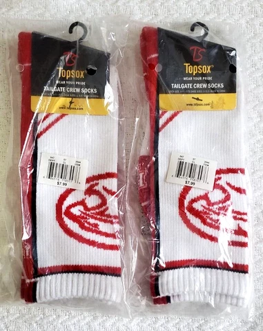 TopSox NCAA Houston Cougars TAILGATE Men’s Crew Socks Size 5-10.5 (2 Packs) Cover