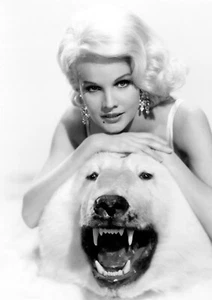 Caroll Baker Monochrome Photo Print 06 (A4 Size-210 x 297mm-8.5" x 11.75") - Picture 1 of 2