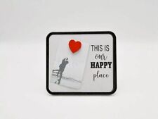 Happy Place Enemal Picture Frame