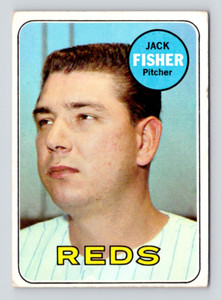 1969 Topps Card, #318 Jack Fisher, Cincinnati Reds