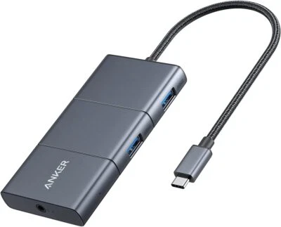 Anker USB C Hub, PowerExpand 6-in-1 USB-C Adapter, with 4K HDMI, 100W Power Deli - Image 1 of 4